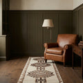 Persian Style Runner Rug in a styled room