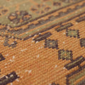 Vintage Konya Turkish Runner Rug 2x10 ft — Orange Geometric