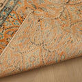 Vintage Manisa Turkish Runner Rug 2x7 ft — Orange Floral