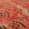 Vintage Manisa Turkish Runner Rug 2x10 ft — Red & Pink Floral