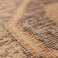 Vintage Malatya Turkish Runner Rug 2x11 ft — Orange & Brown Geometric