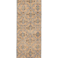 Vintage Manisa Turkish Runner Rug 2x6 ft — Beige & Blue Floral