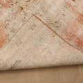 Vintage Nevşehir Turkish Runner Rug 1x3 ft — Beige & Orange Distressed
