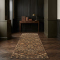 Persian Style Runner Rug in a styled room