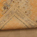 Vintage Manisa Turkish Runner Rug 2x10 ft — Orange & Beige Floral