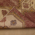 Vintage Niğde Turkish Runner Rug 2x5 ft — Red & Beige Floral