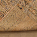 Vintage Manisa Turkish Runner Rug 2x11 ft — Orange & Beige Geometric