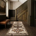 Persian Style Runner Rug in a styled room