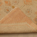Vintage Malatya Turkish Runner Rug 3x11 ft — Orange & Beige Geometric