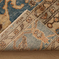 Vintage Isparta Turkish Runner Rug 2x9 ft — Orange & Blue Floral
