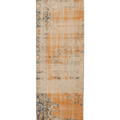 Vintage Manisa Turkish Runner Rug 3x9 ft — Orange & Beige Floral