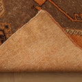 Vintage Malatya Turkish Runner Rug 3x12 ft — Orange & Brown Geometric