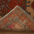 Vintage Southeastern Persian Style Runner Rug 3x12 ft — Red & Beige Geometric