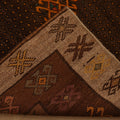 Vintage Kars Turkish Runner Rug 3x10 ft — Brown & Beige Geometric