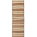 Vintage Southeastern Persian Style Kilim Runner Rug 3x11 ft — Beige & Brown Stripped