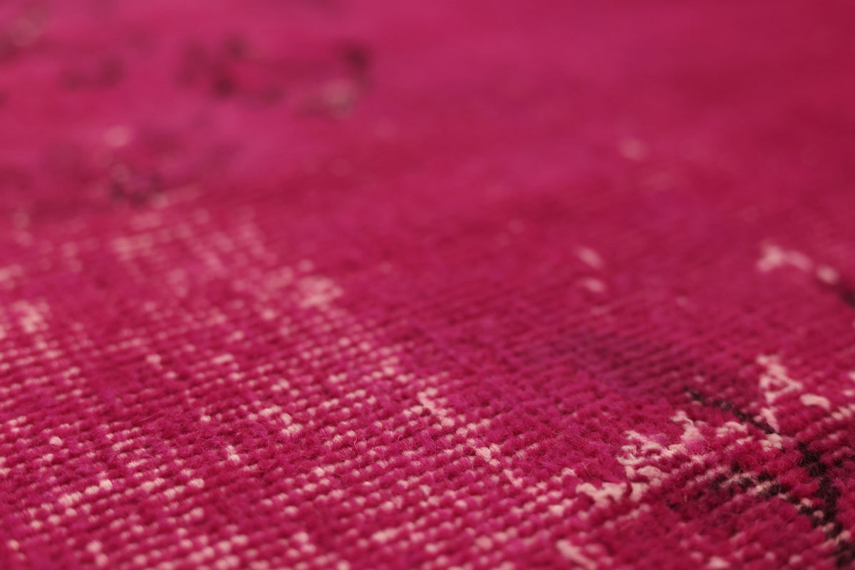 Vintage Isparta Turkish Doormat Rug 2x4 ft — Pink Overdyed