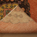 Vintage Konya Turkish Runner Rug 3x11 ft — Orange & Brown Geometric