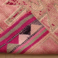 Vintage Southeastern Persian Style Runner Rug 3x12 ft — Pink & Red Geometric