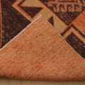 Vintage Malatya Turkish Runner Rug 3x11 ft — Orange & Brown Southwestern