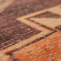 Vintage Malatya Turkish Runner Rug 3x11 ft — Orange & Brown Southwestern