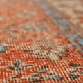 Vintage Isparta Turkish Area Rug 5x9 ft — Orange & Beige Floral