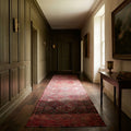 Persian Style Runner Rug in a styled room