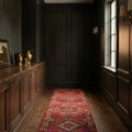 Persian Style Runner Rug in a styled room