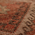 Vintage Gaziantep Turkish Runner Rug 3x11 ft — Orange & Brown Geometric