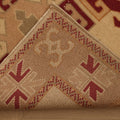 Vintage Muğla Turkish Runner Rug 2x7 ft — Beige & Brown Geometric