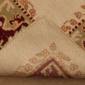 Vintage Uşak Turkish Runner Rug 3x10 ft — Beige & Brown Floral