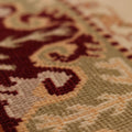 Vintage Uşak Turkish Runner Rug 3x10 ft — Beige & Brown Floral