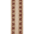 Vintage Uşak Turkish Runner Rug 3x10 ft — Beige & Brown Floral