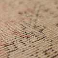 Vintage Niğde Turkish Runner Rug 2x8 ft — White & Brown Distressed