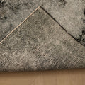 Vintage Isparta Turkish Runner Rug 2x10 ft — Black & White Distressed