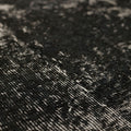 Vintage Isparta Turkish Runner Rug 2x10 ft — Black & White Distressed