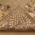 Vintage Isparta Turkish Area Rug 6x10 ft — Beige & Brown Floral