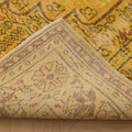 Vintage Isparta Turkish Area Rug 6x9 ft — Yellow & Orange Floral