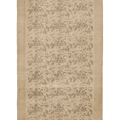 Vintage Isparta Turkish Area Rug 5x10 ft — Beige & Brown Floral
