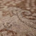 Vintage Isparta Turkish Area Rug 6x10 ft — Brown & Beige Floral