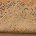 Vintage Isparta Turkish Area Rug 6x9 ft — Orange & Blue Floral