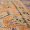 Vintage Isparta Turkish Area Rug 6x9 ft — Orange & Blue Floral