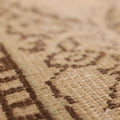 Vintage Manisa Turkish Area Rug 6x9 ft — Beige & Brown Floral