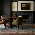 Vintage rug in a styled room