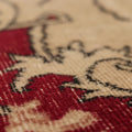 Vintage Isparta Turkish Area Rug 6x9 ft — Red & Beige Floral (No. 33602)