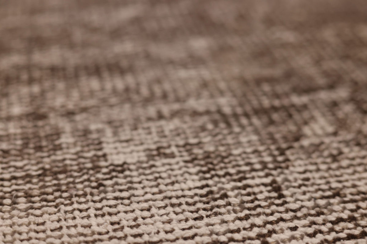 Vintage Isparta Turkish Area Rug 5x8 ft — Gray & Brown Distressed