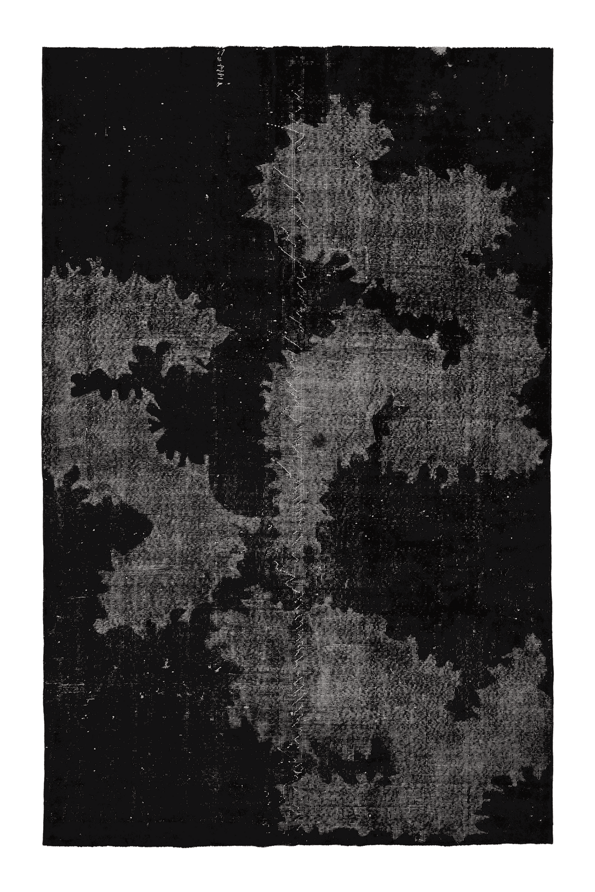 Vintage Isparta Turkish Area Rug 6x10 ft — Gray Overdyed