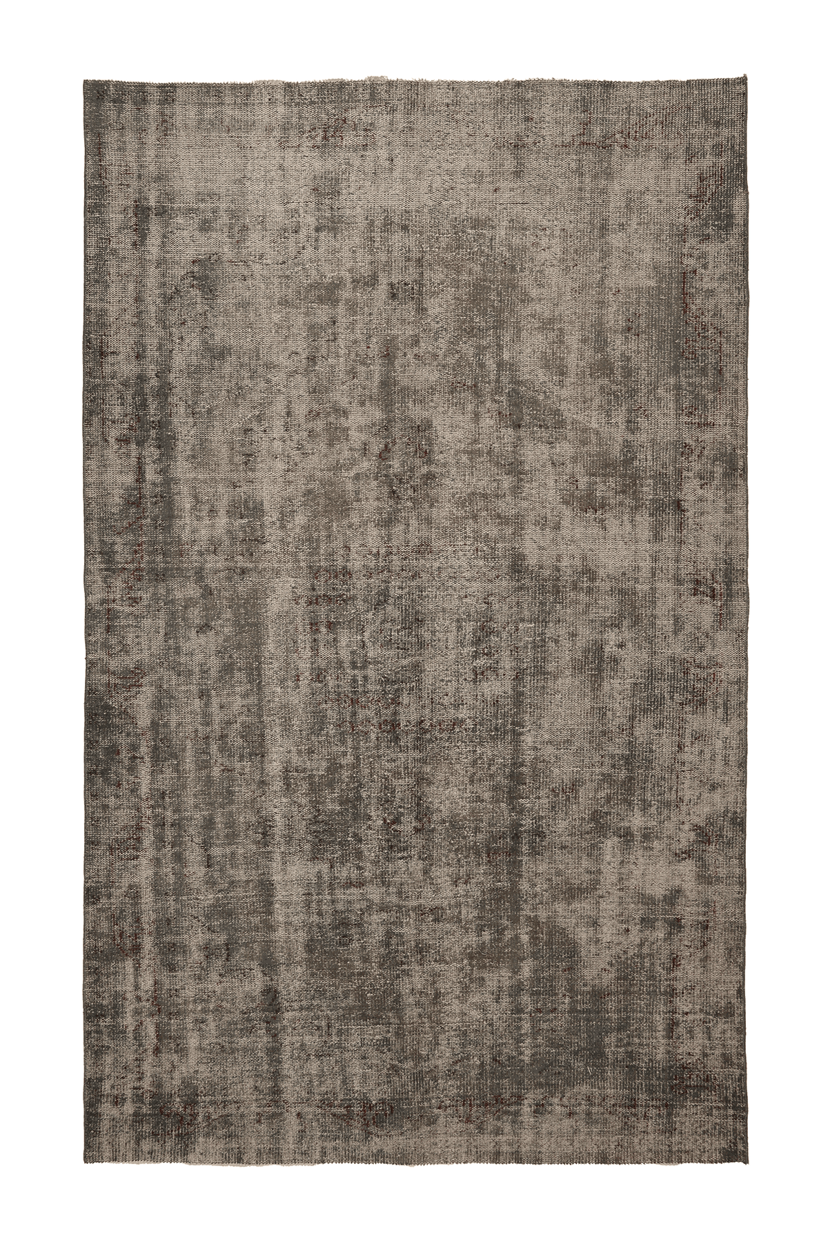 Vintage Manisa Turkish Area Rug 6x10 ft — Gray & Beige Distressed