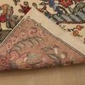 Vintage Isparta Turkish Runner Rug 2x10 ft — Beige & Red Floral