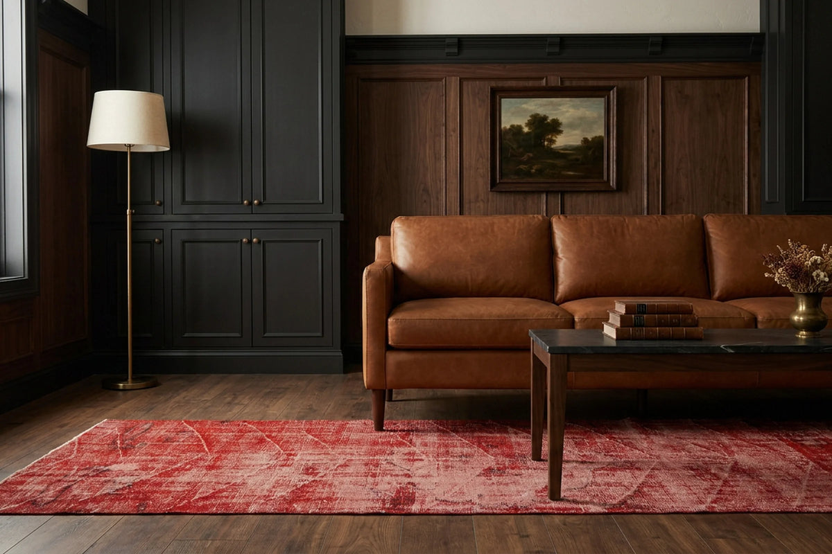 Turkish Runner Rug in a styled room