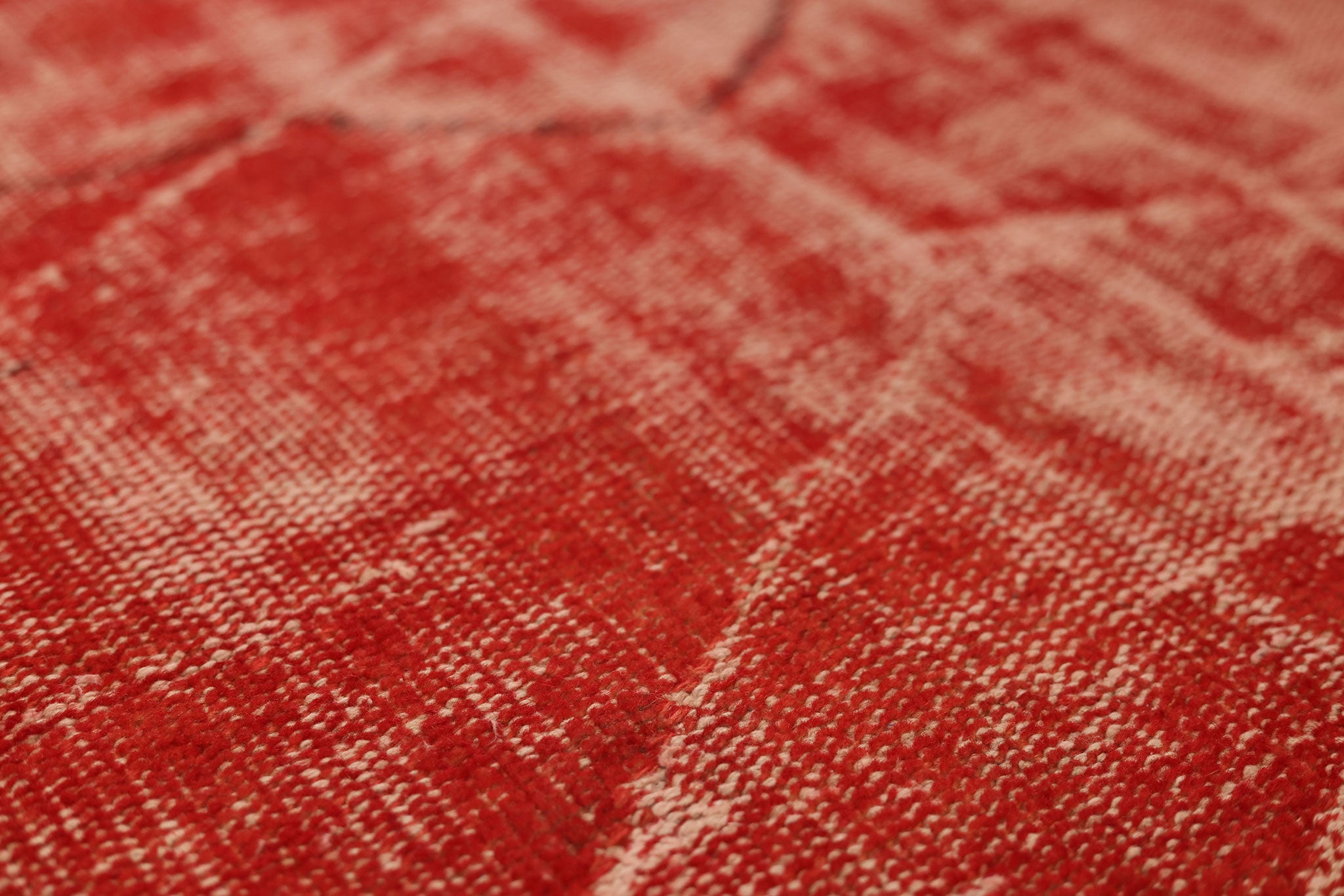 Vintage Manisa Turkish Runner Rug 2x9 ft — Red Distressed